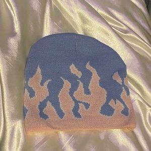 Flame beanie winter hat